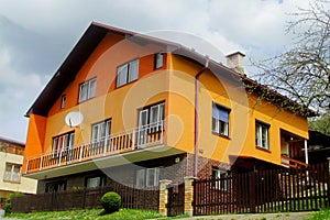 Village orange modern house