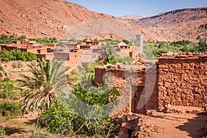 Village in the Ouarzazate, Morocco, Africa