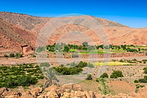 Village in the Ouarzazate, Morocco, Africa