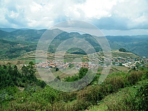 A village on the outskirts of Kodaikanal Tamilnadu India