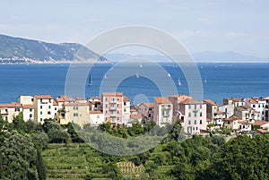 Village overlooking the sea