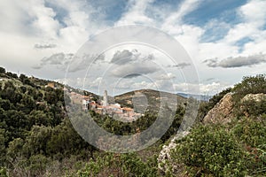 Village of Palasca in Balagne region of Corsica