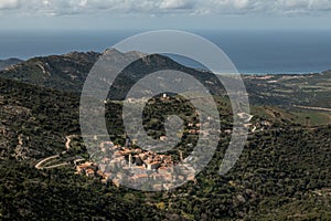 Village of Palasca in Balagne region of Corsica