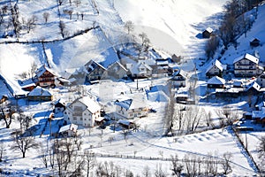 Village in Pass Rucar-Bran