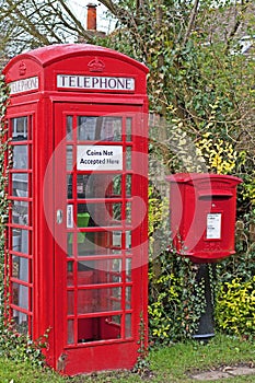 Village Phonebox & Postbox photo