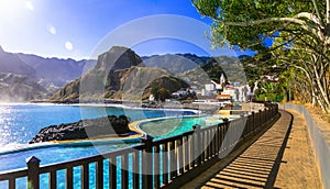 village Porto da cruz. Madeira island natural swim pools