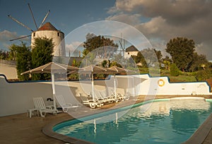 Village Portugal view on pool photo