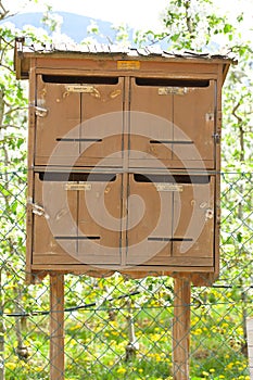 Village post boxes