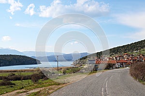 Village Psarades at Great Prespa lake