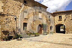 Village of Pubol, Emporda, Girona, Spain