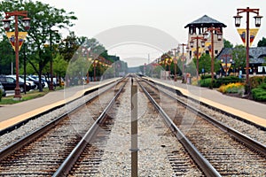 Village railroad tracks