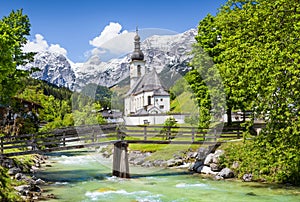 Village of Ramsau in the Alps, Bavaria, Germany