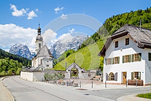 Village of Ramsau, Nationalpark Berchtesgadener Land, Bavaria Germany