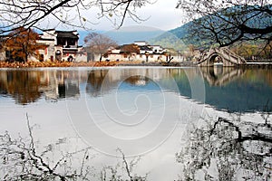 The village representative of Hui Style Architecture in China