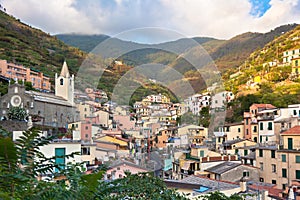 Village of Riomaggiore, Cinque Terre, Italy