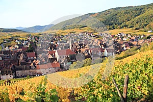 The village of Riquewihr in Alsace