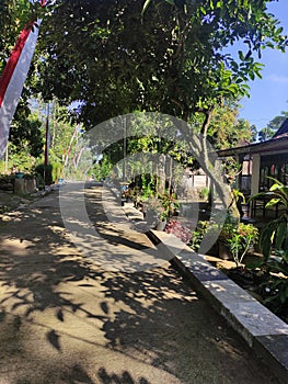 village road in Central Java, Indonesia