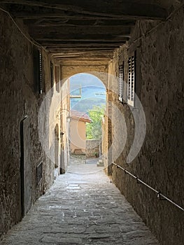 Village romantic in toscany