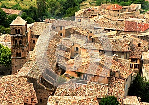 Village roofs in France photo