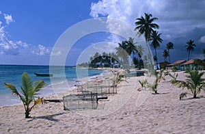 Village's beach Saona island Dominican republic