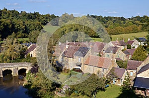 Village of Saint-Ceneri-le-Gerei in France