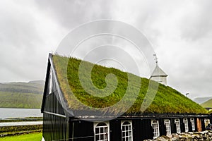 Village of Saksun located on the island of Streymoy, Faroe Islands