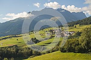 Village Salouf in GraubÃ¼nden, Switzerland