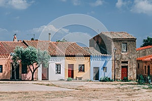 The village of San Salvadore, Sardinia