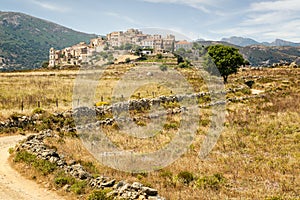 Village of Sant'Antonino in Balagne region of Corsica