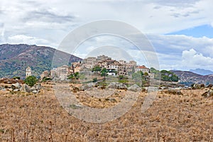 Village of Sant Antonino, Corsica photo