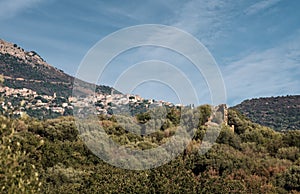 Village of Santa-Reparata-di-Balagna in Corsica