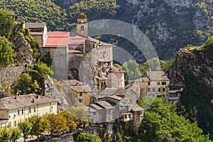 The Village of Saorge, Alpes-Maritimes, Provence in France