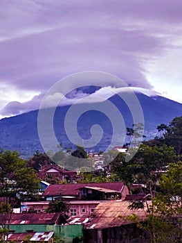 village scenery under the mountains