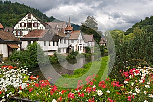 The village of Schiltach in Germany photo