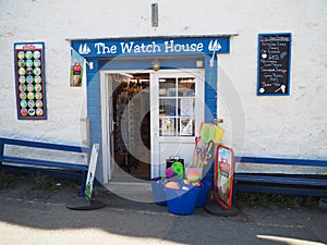 The village shop in Cadgwith in Cornwall in Great Britain