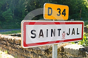 Village sign Saint-Jal