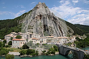 The village of Sisteron in southern France
