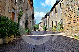 village of sovana in tuscany italy