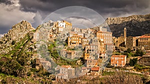 Village of Speloncato in the Balagne region of Corsica