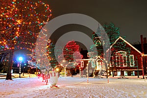 Village square Christmas