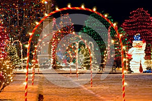 Village square Christmas