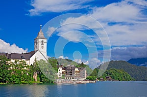Village St. Wolfgang on the lake, Austria
