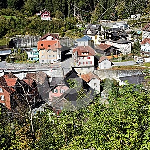 Village in Switzerland.Nature