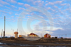 The village of Tavayvaam in the Far North of Russia in the Arctic.