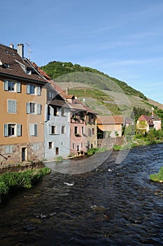 The village of Thann in Haut Rhin