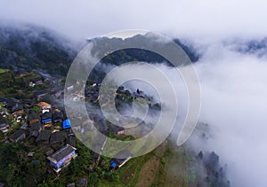 The village & thick fog