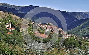 village of Triora landscape of liguria