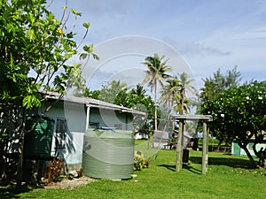 Village. Tropical Paradise - Fiji - islands on South Pacific