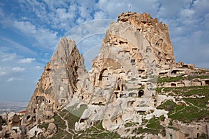 Village of Uchisar in Capadocia photo