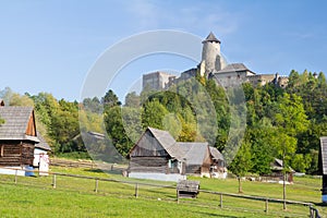 Village under castle